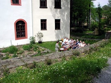 Kräutergarten im Schloß Schlettau