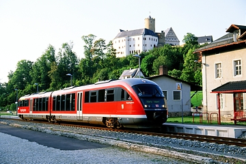 Die Erzgebirgsbahn in Scharfenstein
